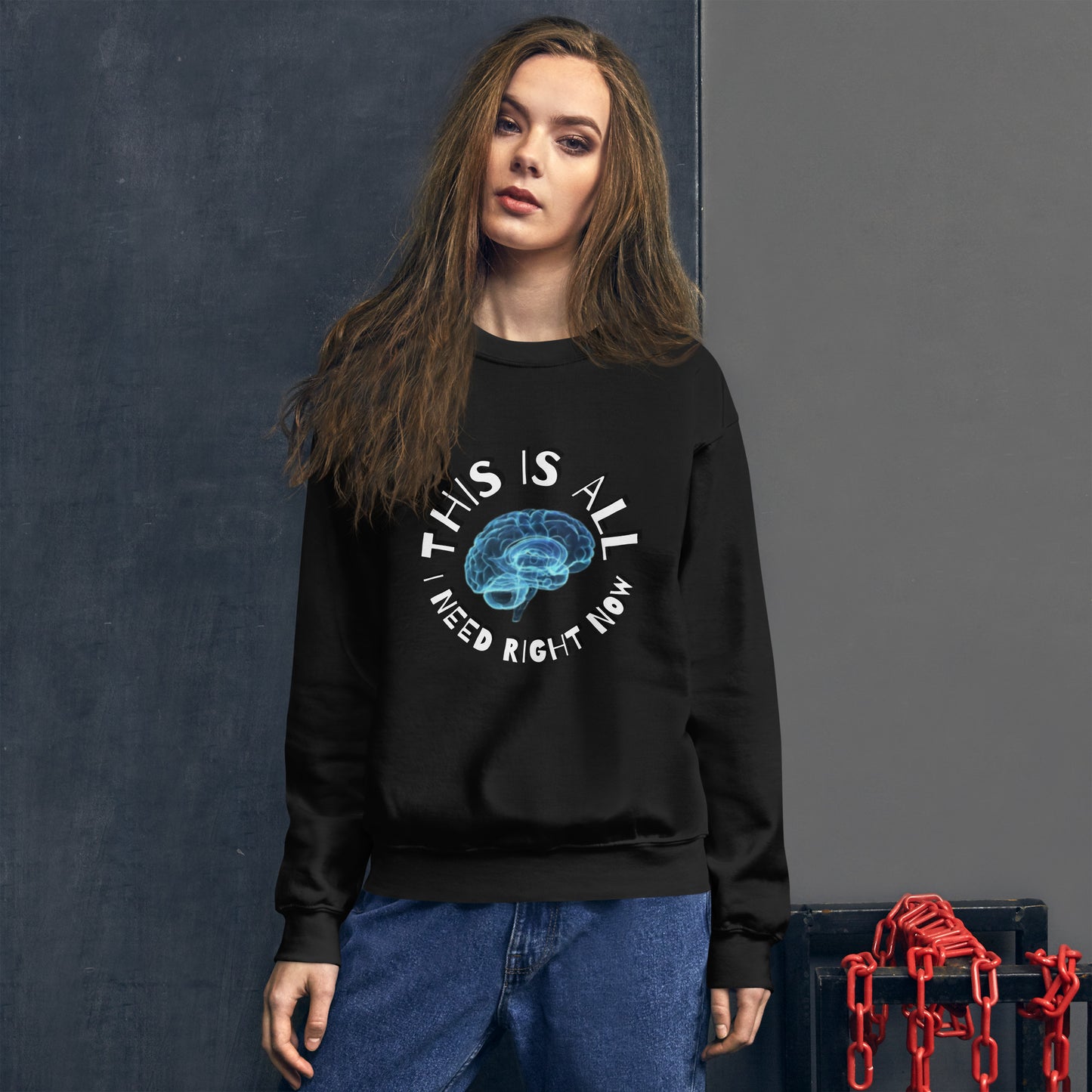 ALL THE BRAIN Unisex Sweatshirt