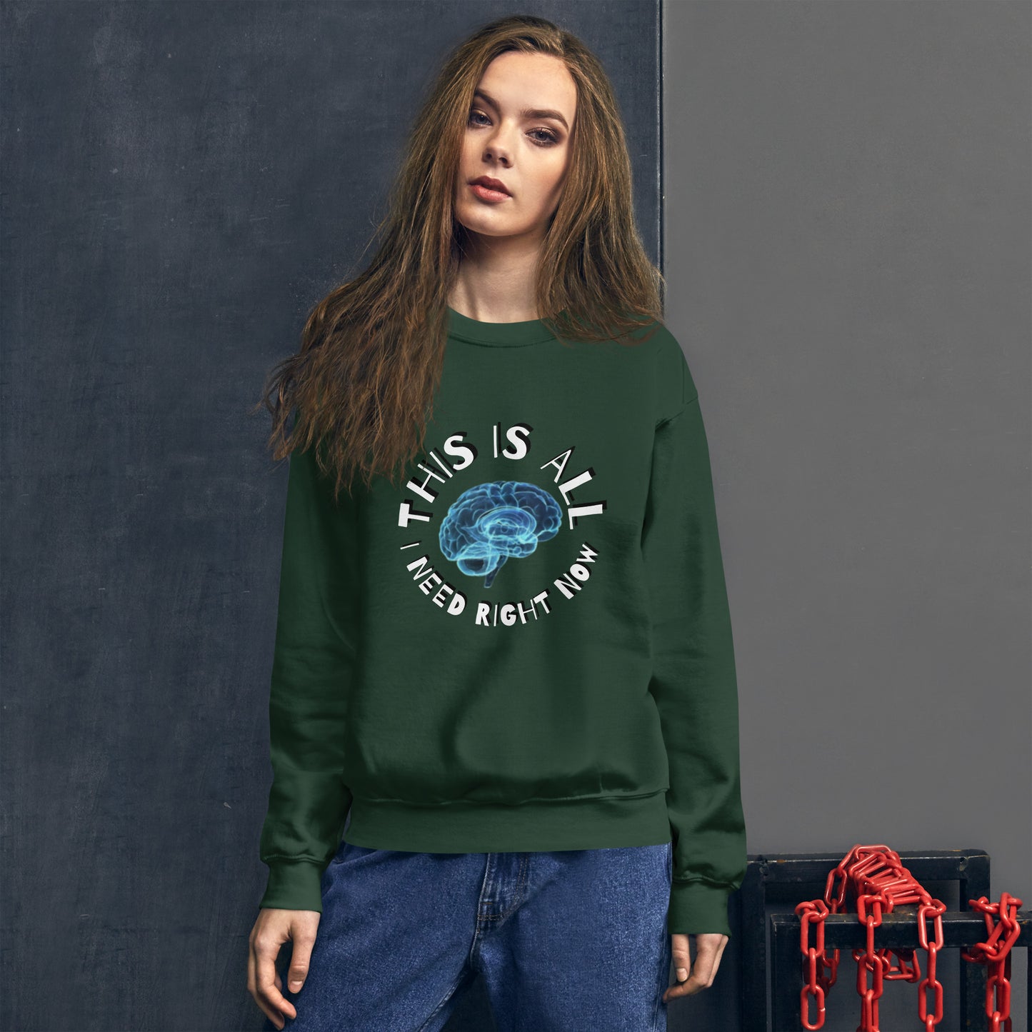 ALL THE BRAIN Unisex Sweatshirt