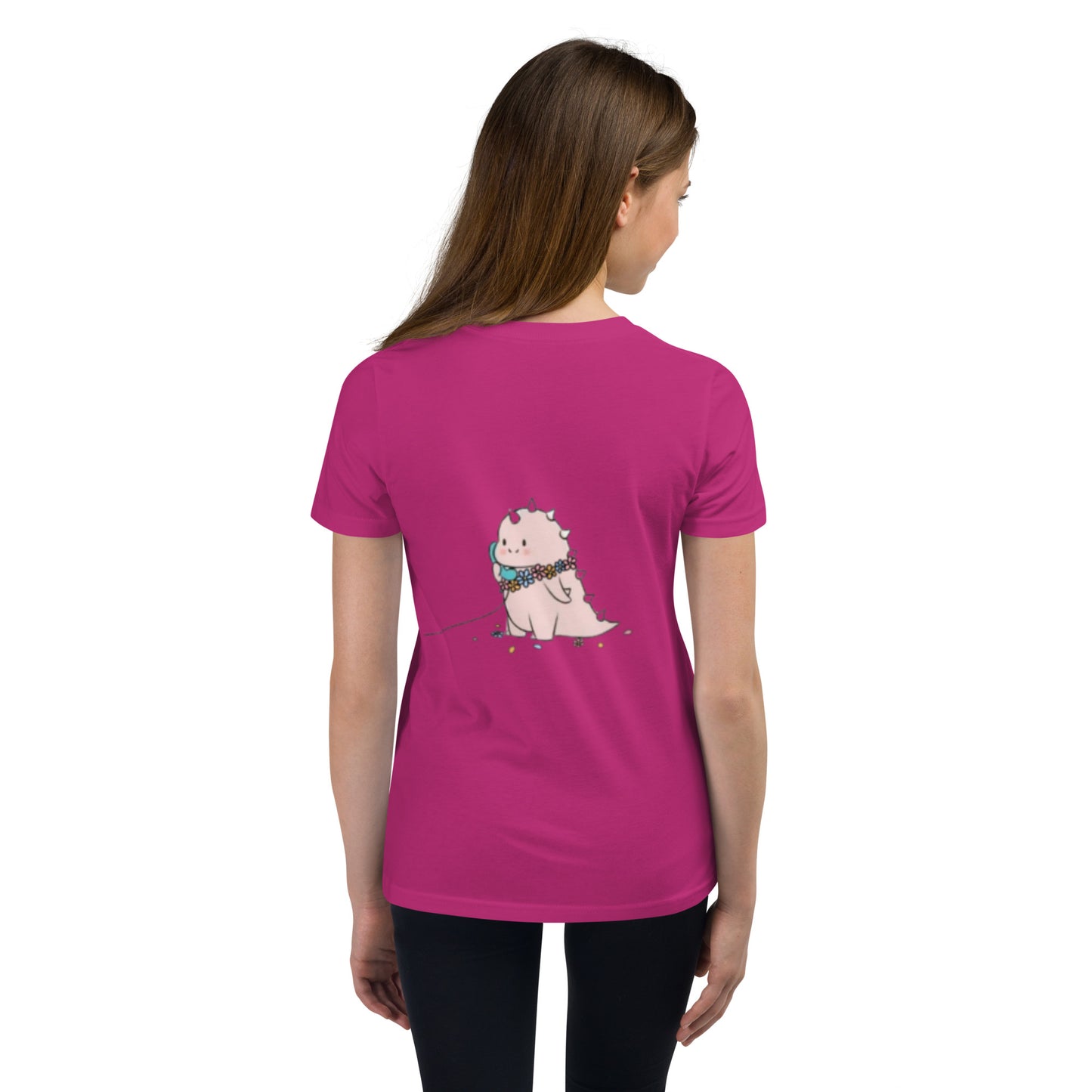 Dino Calling Youth Short Sleeve T-Shirt