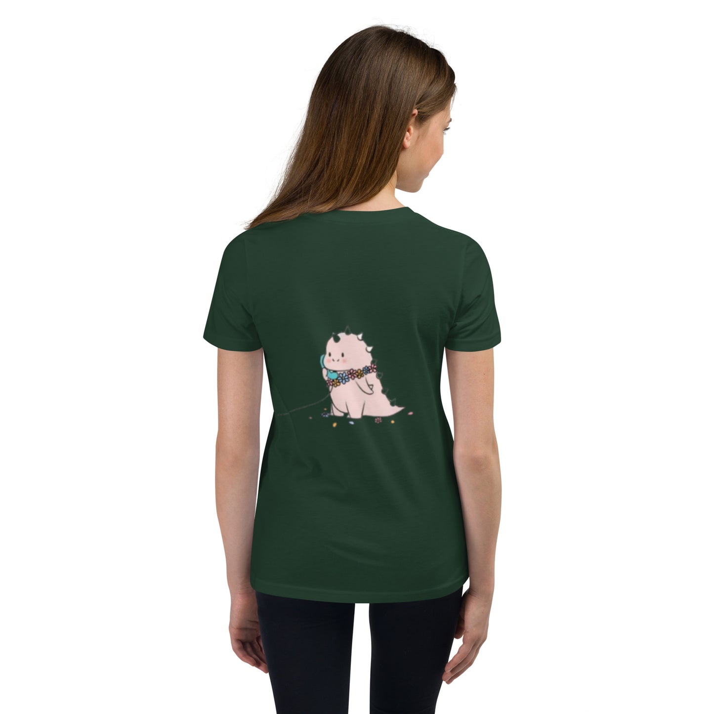 Dino Calling Youth Short Sleeve T-Shirt