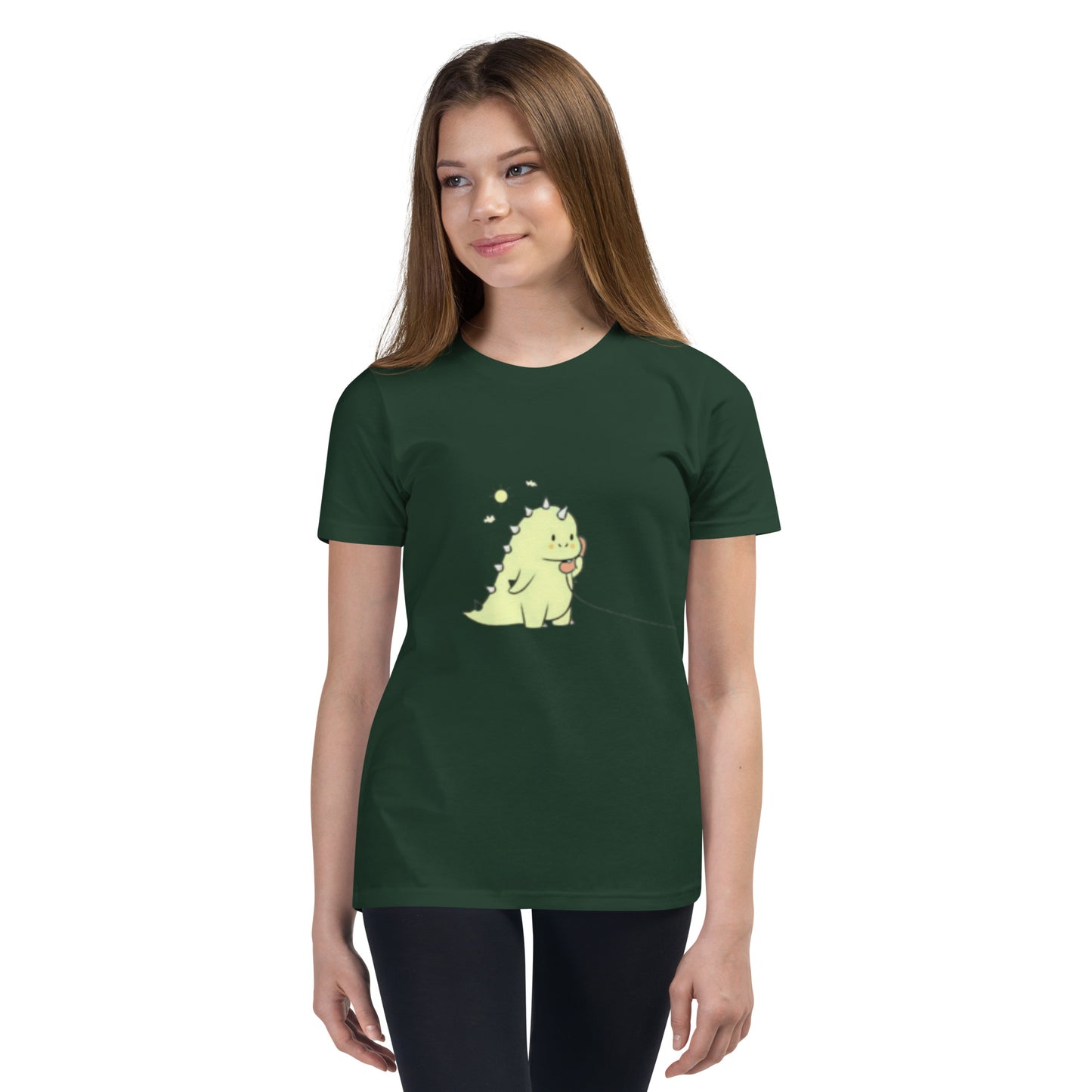 Dino Calling Youth Short Sleeve T-Shirt