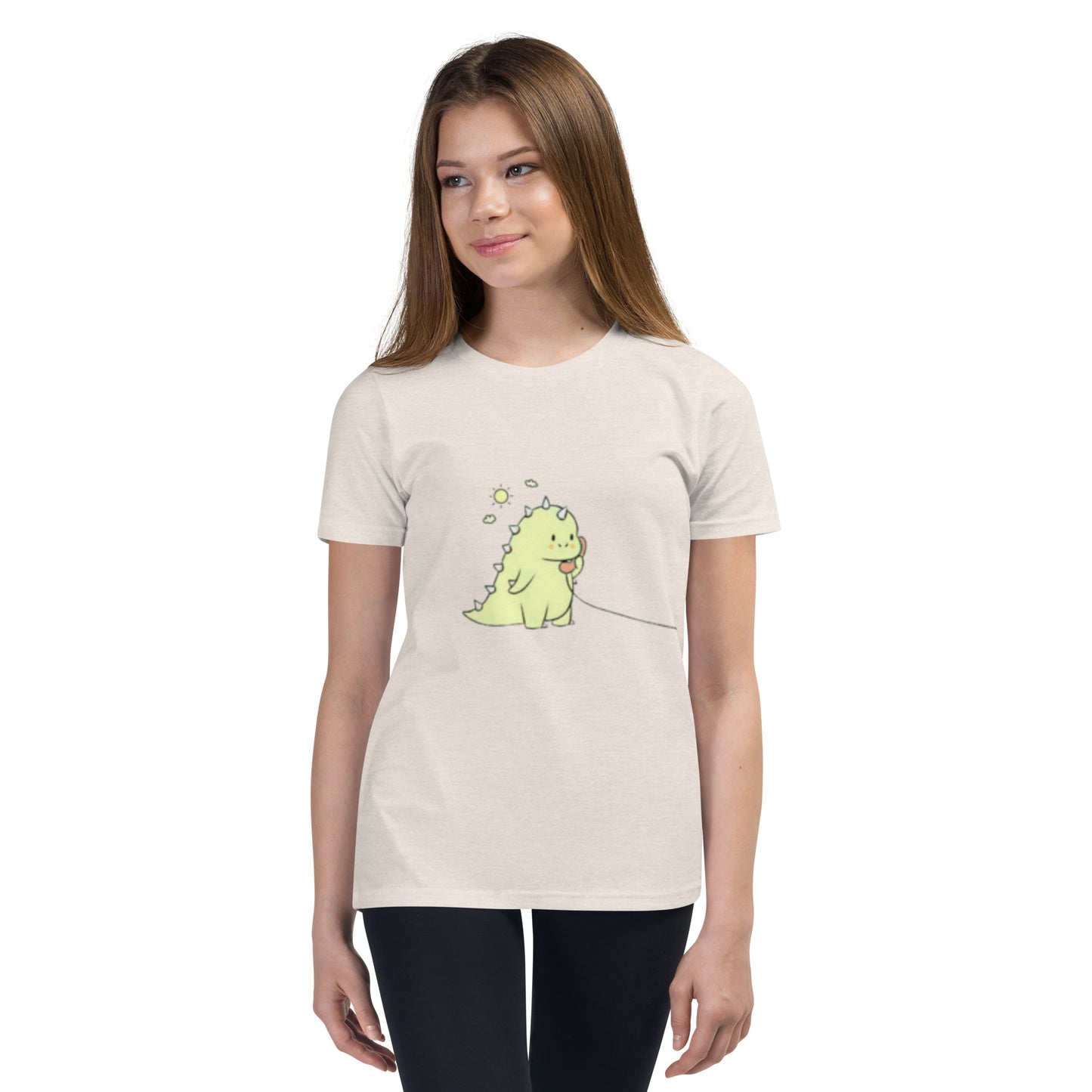 Dino Calling Youth Short Sleeve T-Shirt