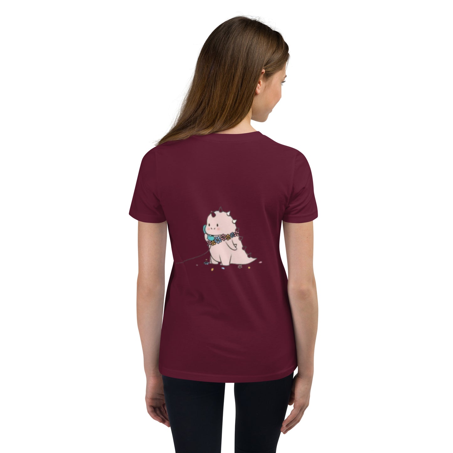 Dino Calling Youth Short Sleeve T-Shirt