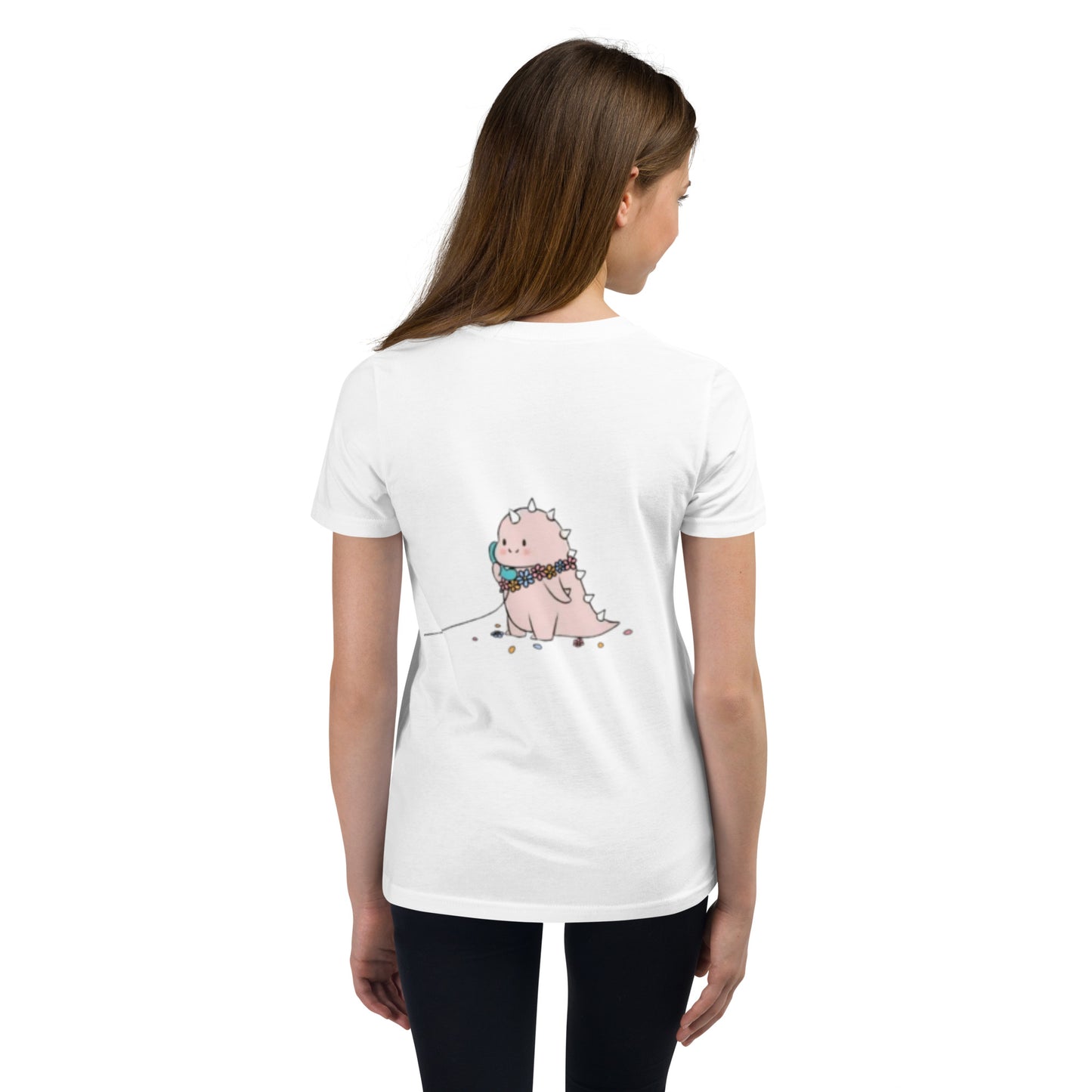 Dino Calling Youth Short Sleeve T-Shirt