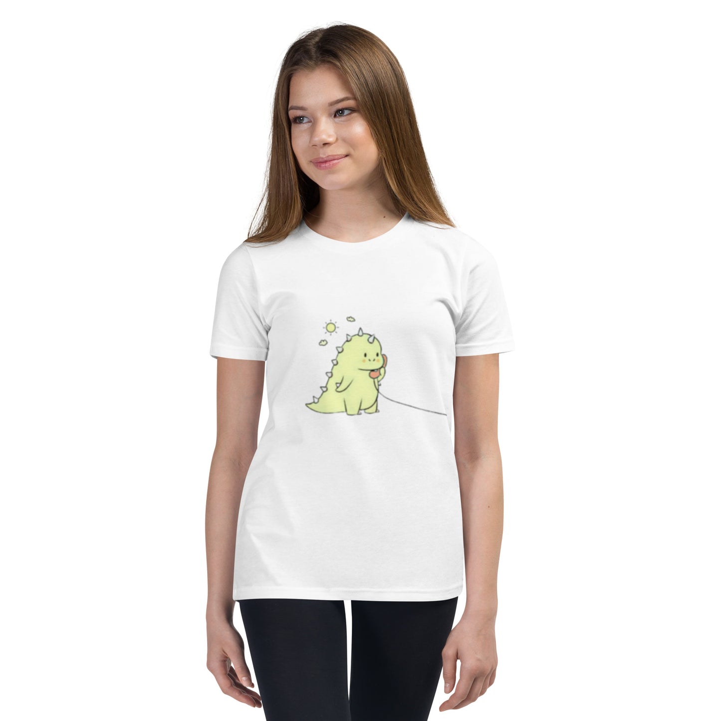 Dino Calling Youth Short Sleeve T-Shirt