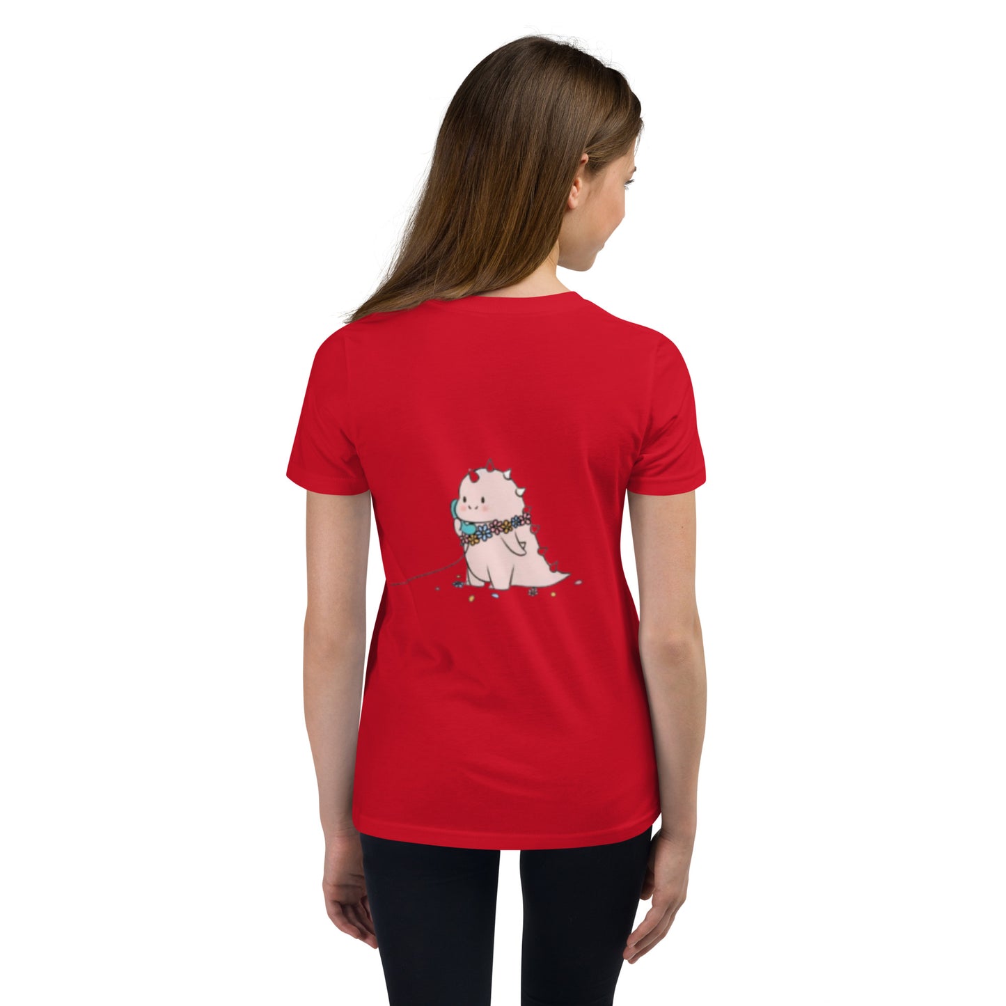 Dino Calling Youth Short Sleeve T-Shirt
